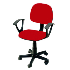 Velco Pro Systems Καρέκλα Γραφείου Κόκκινη Με Μπράτσα 41X53X89Cm