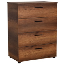 Συρταριέρα Με Τέσσερα Συρτάρια 73X44X96 Εκ. Oslo Walnut Velco Pro Systems